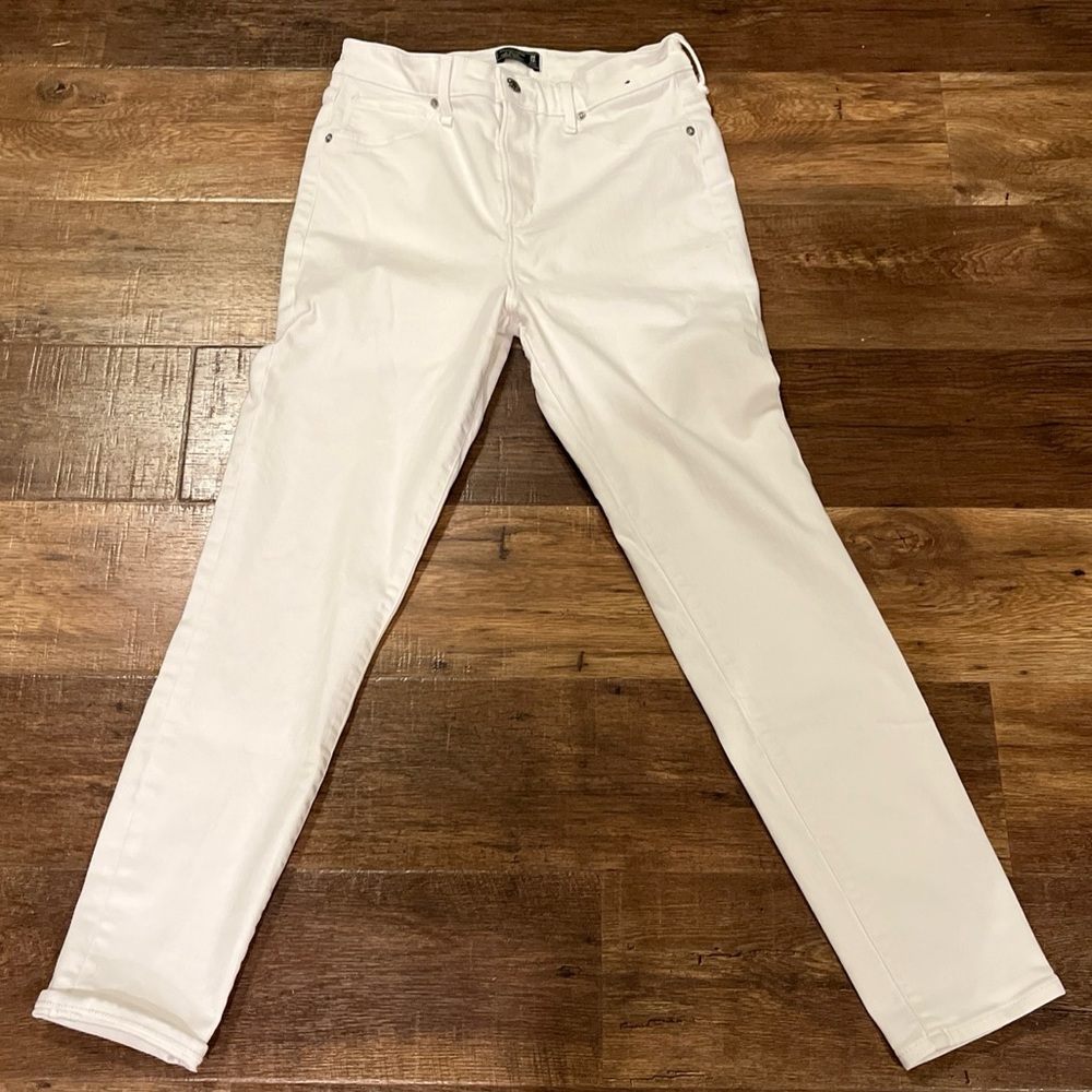 Abercrombie & Fitch Simone Super Skinny Jeans Women's 30|10R White High Rise 27W